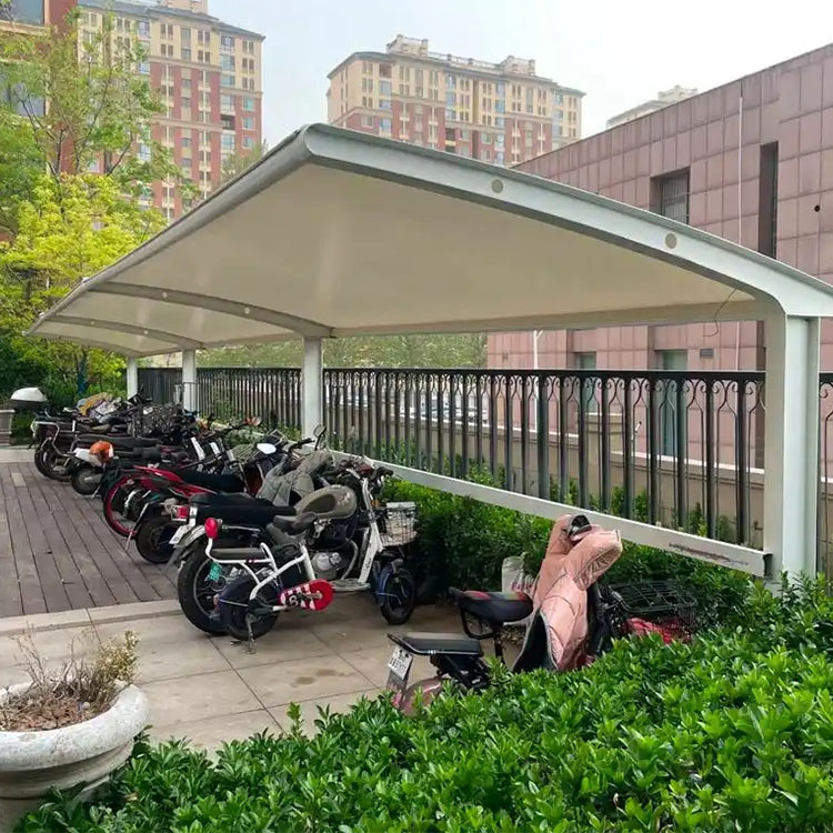 印江膜结构电动车棚